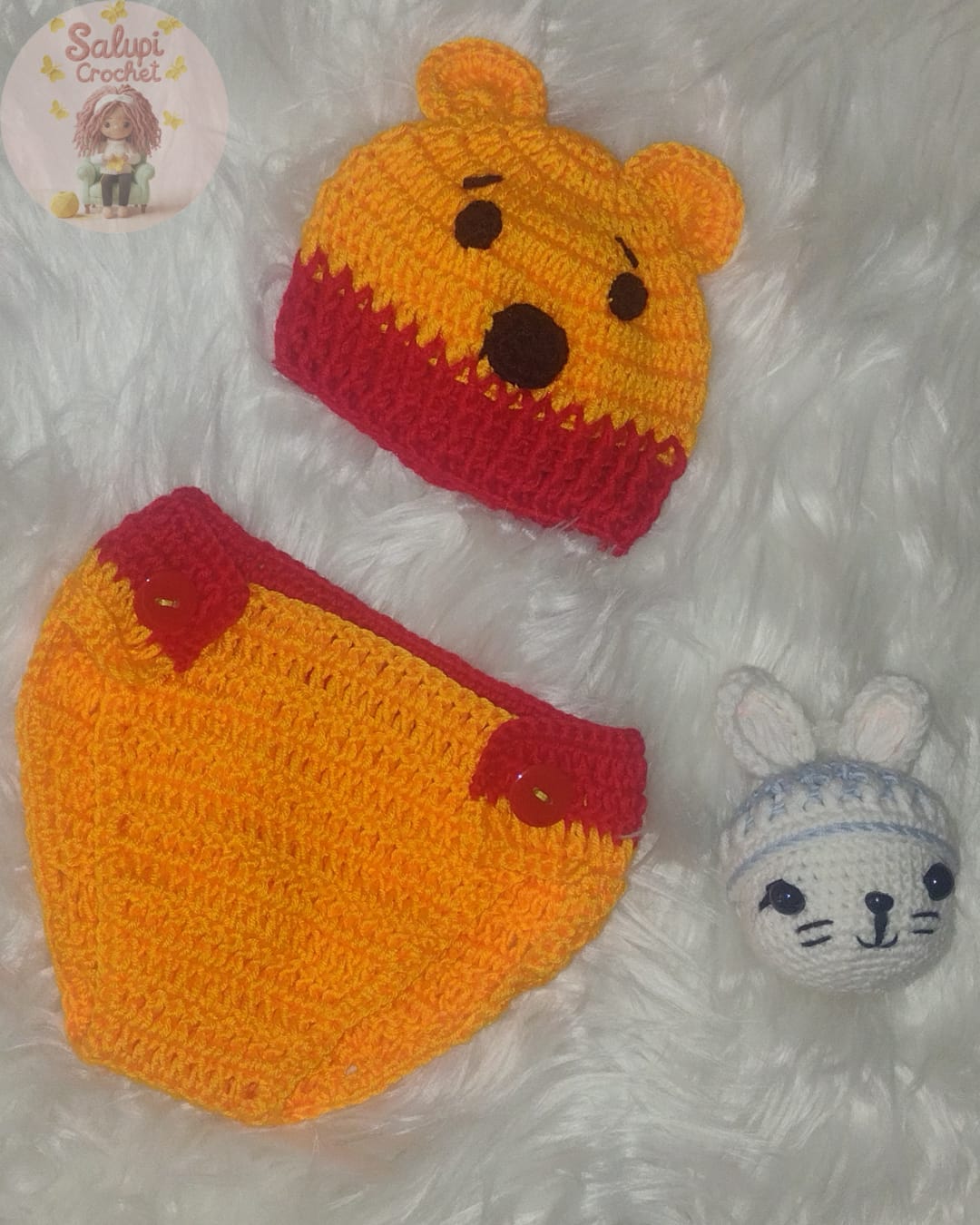 Cubre pañal tejido en crochet